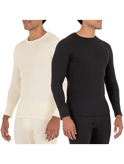 Men's Recycled Waffle Thermal Underwear Crew Top