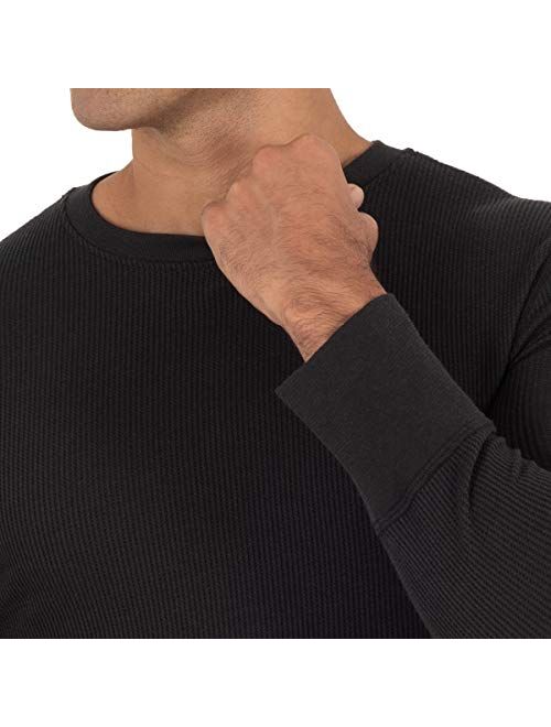 Fruit of the Loom Men's Recycled Waffle Thermal Underwear Crew Top