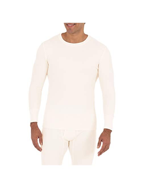 Fruit of the Loom Men's Recycled Waffle Thermal Underwear Crew Top