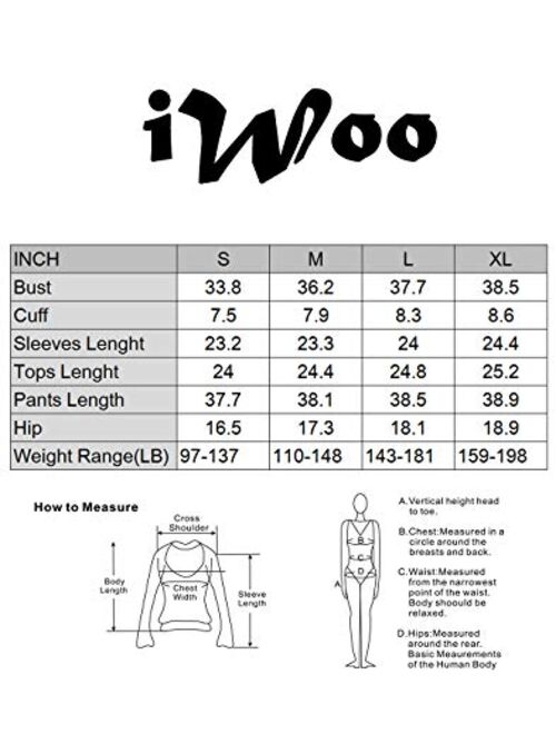 iWoo Men Long Thermal Underwear 2 Pieces Breathable Elastic Thin Johns Sets