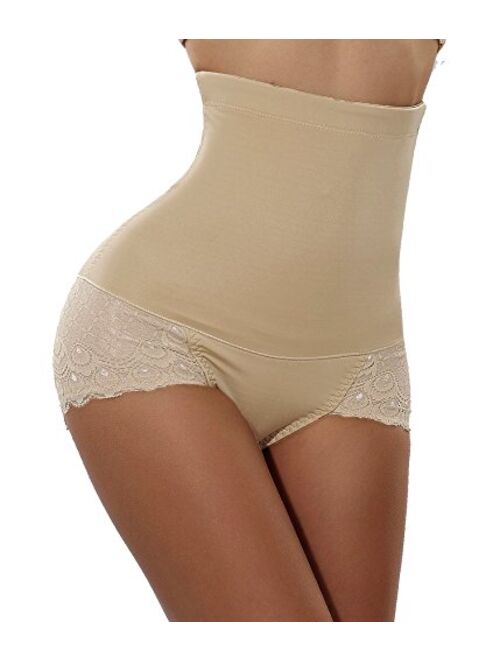 Gotoly Women Body Shaper High Waist Butt Lifter Tummy Control Panty Slim Waist Trainer