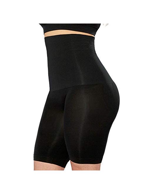 Shapermint High Waisted Body Shaper Shorts Shapewear for Women Tummy Control Thigh Slimming Technology