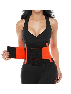 SHAPERX Women Waist Trainer Belt Waist Trimmer Slimming Body Shaper Sports Girdles Workout Belt