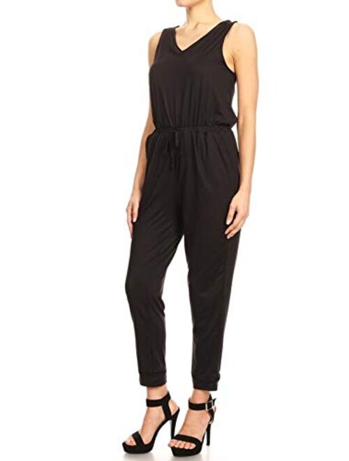 ShoSho Womens Casual Jumpsuits Solid One Piece Loose Fit Rompers Playsuits