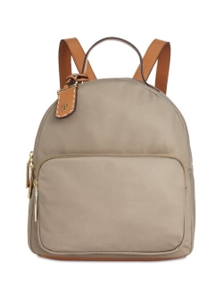 Leather Solid Lightweight Mini Backpack