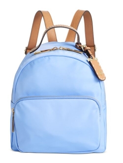 Leather Solid Lightweight Mini Backpack