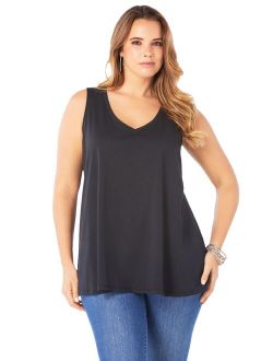 Roaman's Women's Plus Size Swing Ultimate Tank Top