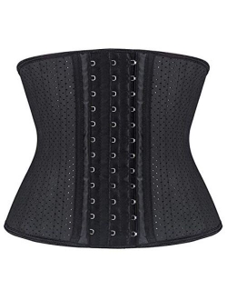 YIANNA Short Torso Waist Trainer Corset for Weight Loss Underbust Sports Workout Hourglass Body Shaper