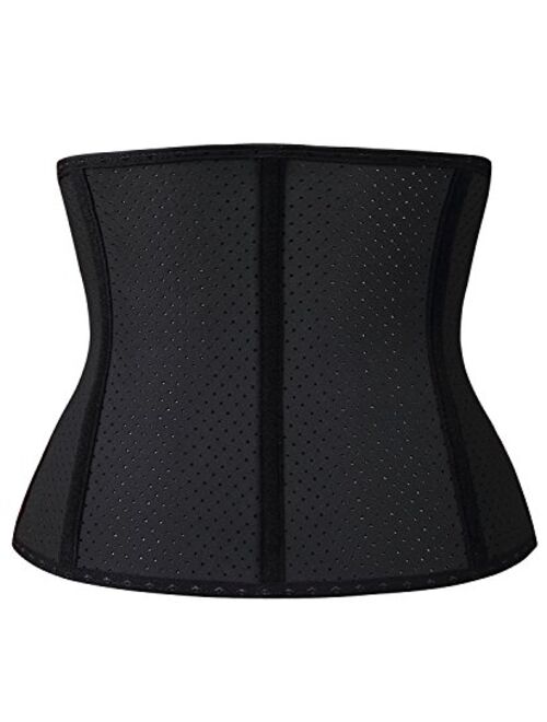 YIANNA Short Torso Waist Trainer Corset for Weight Loss Underbust Sports Workout Hourglass Body Shaper