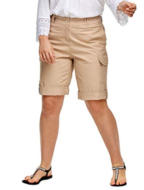 ellos Women's Plus Size Convertible Cargo Shorts