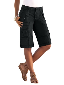 Roaman's Women's Plus Size Cargo Shorts Shorts