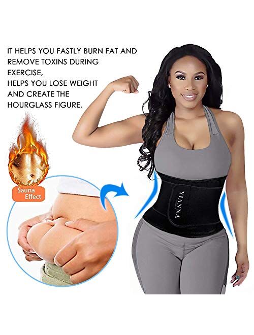 YIANNA Waist Trainer Belt for Women Waist Trimmer Eraser Belly Band Body Shaper Sports Girdles