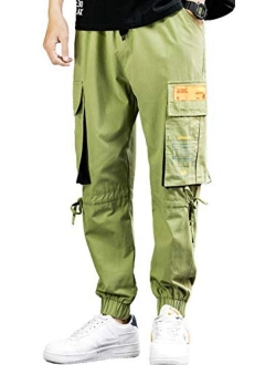 Men's Jogger Cargo Urban Hiphop Ankle Casual Harem Pants with Pocket