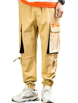 Men's Jogger Cargo Urban Hiphop Ankle Casual Harem Pants with Pocket