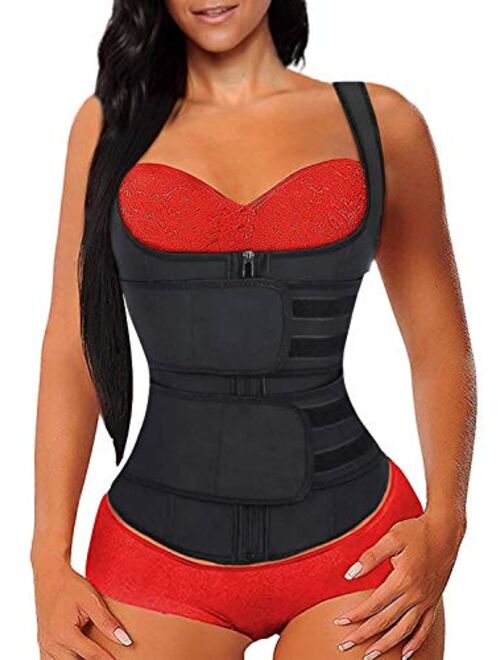 Acelitt Women Waist Trainer Corset Trimmer Belt Waist Cincher Body Shaper, S-XXXL