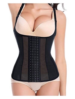 Womens Waist Trainer Corset Vest Weight Loss Breathable Tank Tops Tummy Control Shapewear Slimming Body Shaper