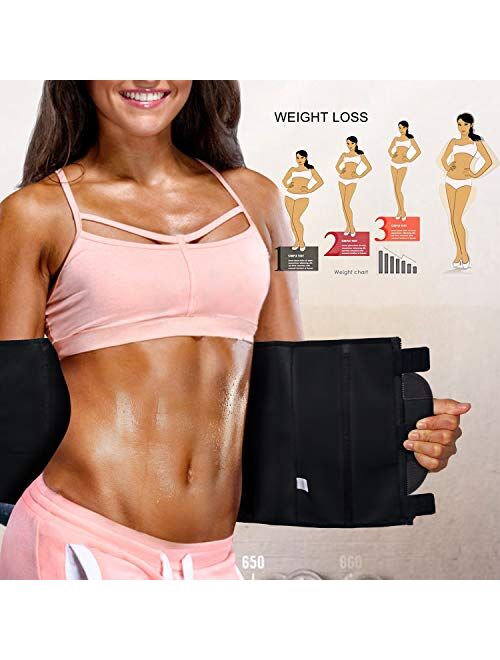 Nebility Women Waist Trainer Belt Tummy Control Waist Cincher Sport Waist Trimmer Sauna Sweat Workout Girdle Slim Belly Band