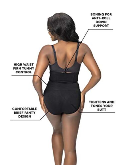 ROBERT MATTHEW Radiance Womens Shapewear Briefs Tummy Control High-Waist Brief Panty Slimming Body Shaper Bodysuit