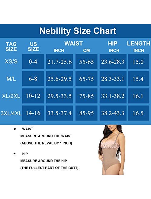 Buy Nebility Womens' Waist Trainer Open Bust Zipper Latex
