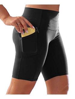 Yoga Shorts for Women High Waist Biker Shorts Tummy Control Compression Running Shorts Booty Leggings Butt Lift