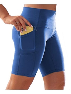 Yoga Shorts for Women High Waist Biker Shorts Tummy Control Compression Running Shorts Booty Leggings Butt Lift