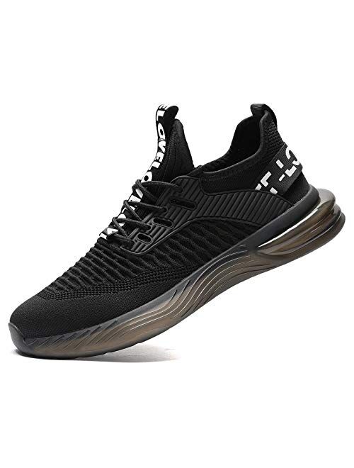 Kapsen Mens Running Shoes Air Cushion Tennis Walking Sneakers Casual Sport Gym Jogging