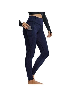 Yoga Pants with Pockets Extra Soft Leggings with Pockets for Women Non See-Through High Waist Workout Leggings