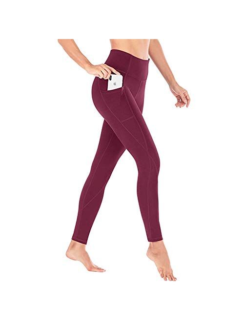 JGS1996 Yoga Pants with Pockets Extra Soft Leggings with Pockets for Women Non See-Through High Waist Workout Leggings