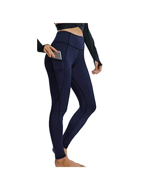 JGS1996 Yoga Pants with Pockets Extra Soft Leggings with Pockets for Women Non See-Through High Waist Workout Leggings