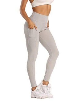 Yoga Pants for Women with Pockets High Waisted Leggings Stretch Tummy Control Workout Running Leggings