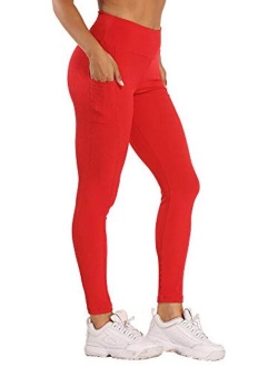 Yoga Pants for Women with Pockets High Waisted Leggings Stretch Tummy Control Workout Running Leggings