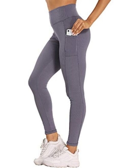 Yoga Pants for Women with Pockets High Waisted Leggings Stretch Tummy Control Workout Running Leggings