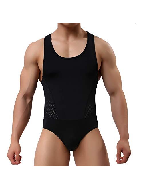 Arjen Kroos Men's Wrestling Singlet Athletic Leotard Briefs Bodysuit Underwear