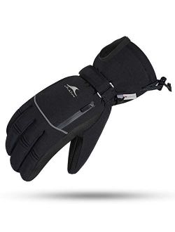 Winter Ski Gloves Waterproof for Men Warm Touchscreen PlusSize