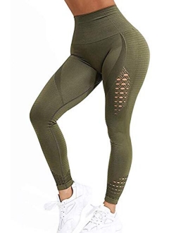 Womens High Waist Yoga Leggings Seamless Fitness Sports Gym Pants Shark Trousers