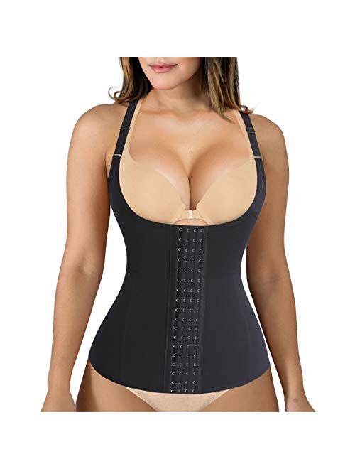 Eleady Waist Trainer Cincher Underbust Corset for Weight Loss Sport Workout Body Shaper with Adjustable Straps