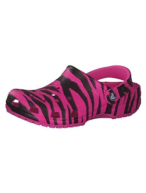 Crocs Unisex-Adult Classic Animal Print Clog | Zebra and Leopard Shoes