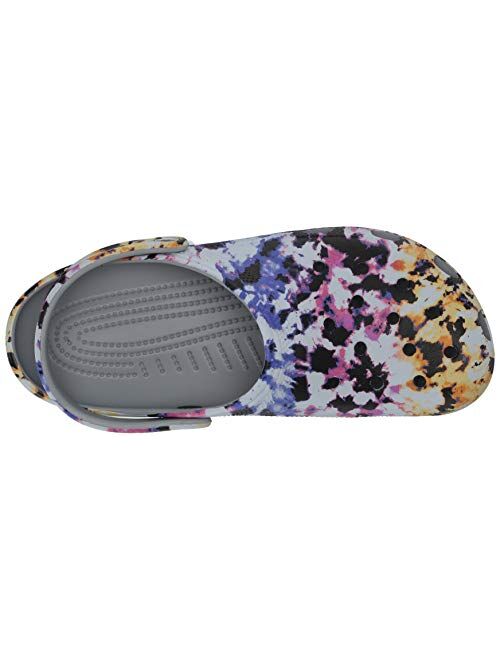 Crocs Unisex-Adult Classic Tie Dye Clog | Comfortable Slip on Water Shoes