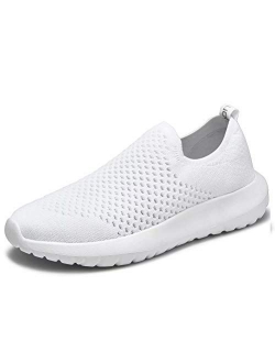 konhill Women’s Tennis Walking Shoes - Comfortable Athletic Work Slip on Sneakers