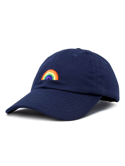 DALIX Rainbow Baseball Cap Womens Hats Cute Hat Soft Cotton Caps in Gray