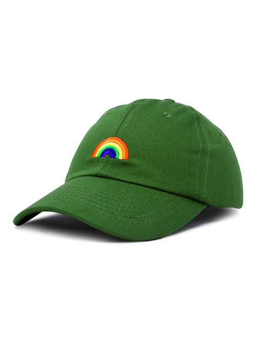 DALIX Rainbow Baseball Cap Womens Hats Cute Hat Soft Cotton Caps in Gray