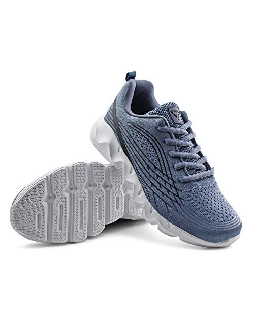 JABASIC Women Breathable Knit Running Sneakers Casual Tennis Shoes Lightweight Sport Shoes