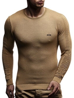 Men's Sweater Knitted Pullover Hoodie Basic Crew Neck Sweatshirt Longsleeve Long Sleeve Slim Fit LN1545