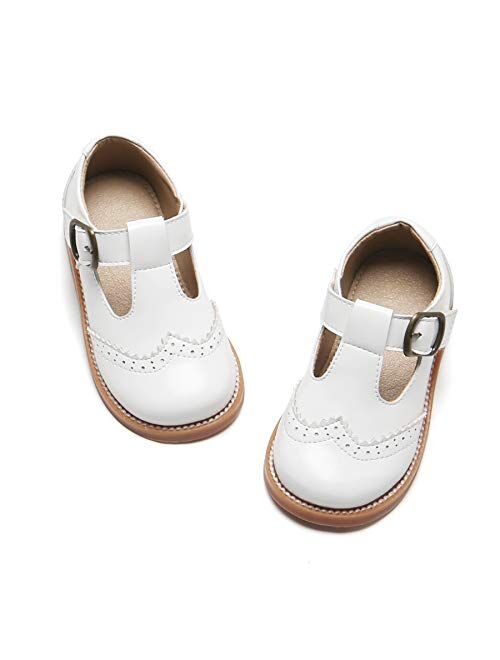 Felix & Flora Toddler Little Girl Mary Jane Dress Shoes - Ballet Flats for Girl Party School Shoes.