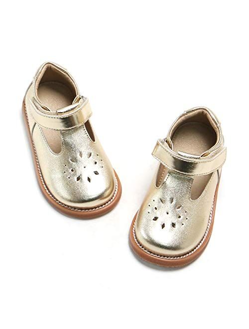 Felix & Flora Toddler Little Girl Mary Jane Dress Shoes - Ballet Flats for Girl Party School Shoes.