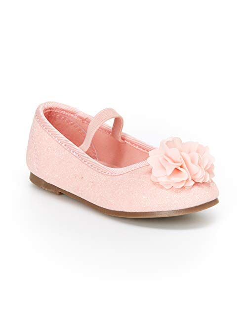 Carter's Kids Calista Girl's Glitter Flower Ballet Flat