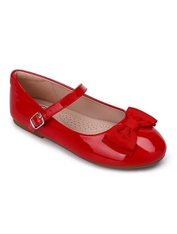 Trary Girls Mary Jane Flats Shoes with Bow