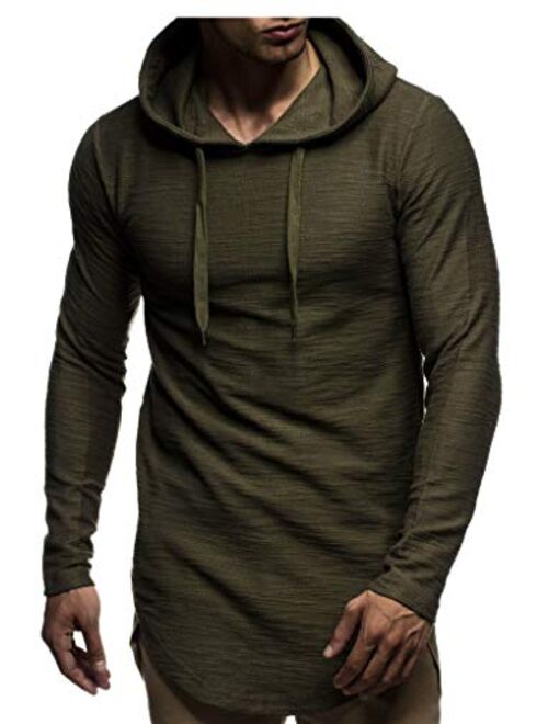 LEIF NELSON Men's Oversized Slim Fit Hoodie LN6300