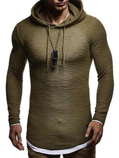 Leif Nelson LN8120 Men's Oversized Hoodie Sweatshirt