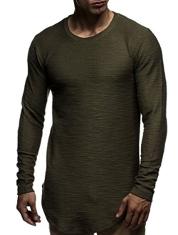 Men's Stylish Longsleeve Modern Pullover Sweater T-Shirt Hoodie Jacket Slim Fit LN6298